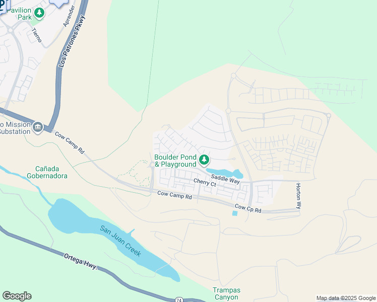 map of restaurants, bars, coffee shops, grocery stores, and more near 502 Sunrise Road in Rancho Mission Viejo