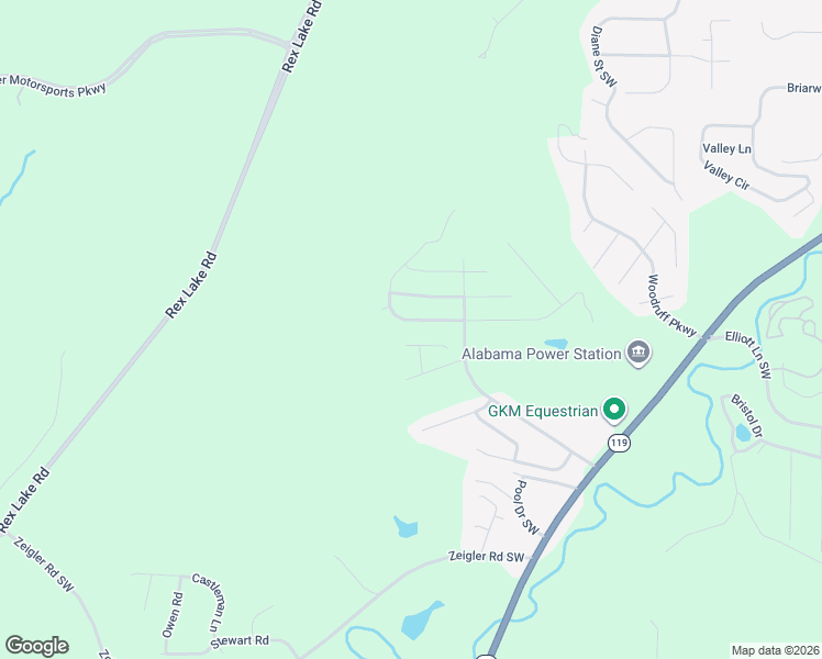 map of restaurants, bars, coffee shops, grocery stores, and more near 6439 Southern Trace Drive in Leeds