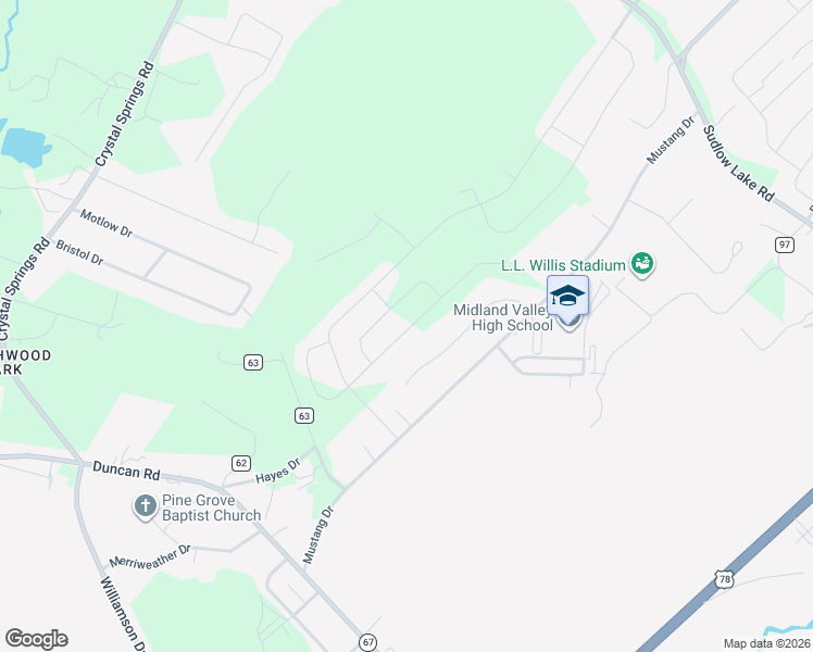 map of restaurants, bars, coffee shops, grocery stores, and more near 1523 Brookstone Drive in Graniteville