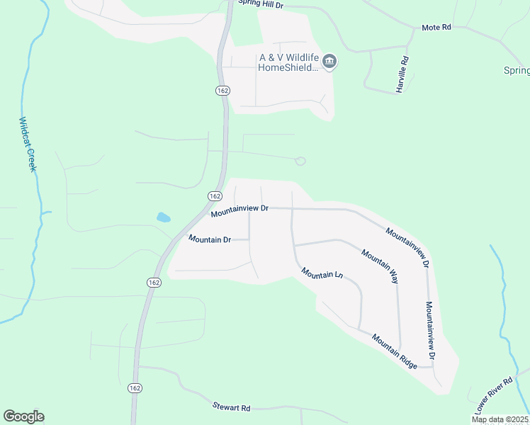 map of restaurants, bars, coffee shops, grocery stores, and more near 100 Mountainview Drive in Covington