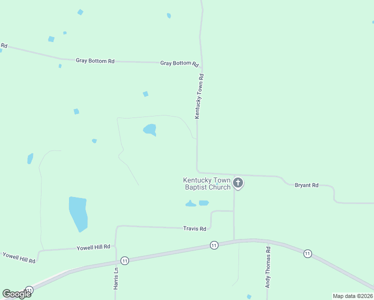 map of restaurants, bars, coffee shops, grocery stores, and more near 499 Kentucky Town Road in Whitewright