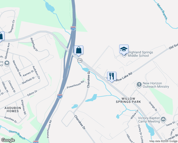 map of restaurants, bars, coffee shops, grocery stores, and more near 835 Cherokee Drive in Clearwater