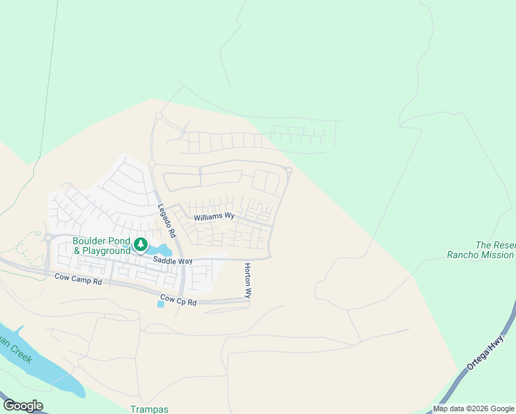 map of restaurants, bars, coffee shops, grocery stores, and more near Unnamed Road in San Juan Capistrano