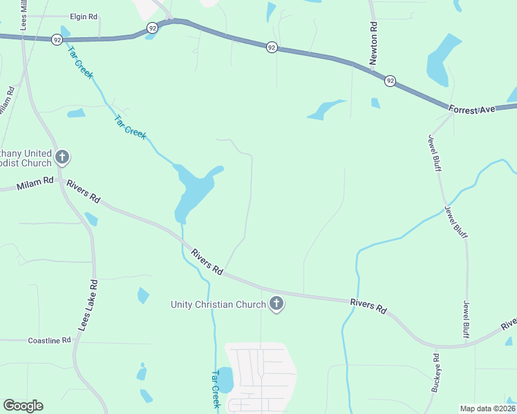 map of restaurants, bars, coffee shops, grocery stores, and more near 455 Rivers Road in Fayetteville