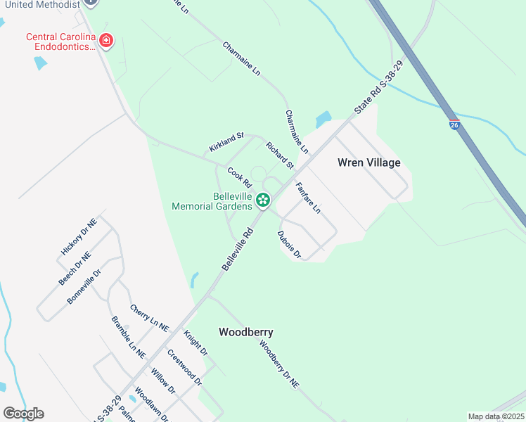 map of restaurants, bars, coffee shops, grocery stores, and more near 2891 State Road S-38-29 in Orangeburg