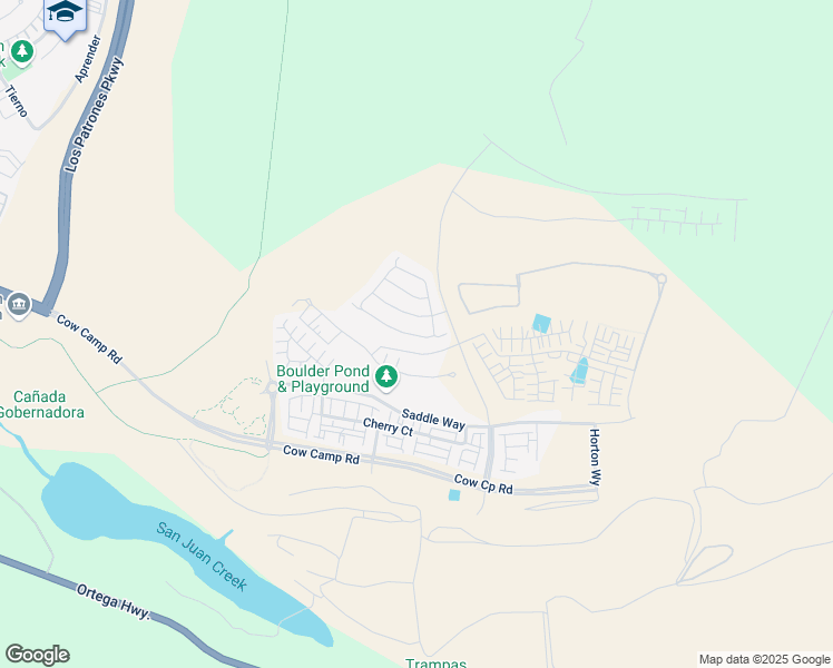 map of restaurants, bars, coffee shops, grocery stores, and more near 295 Autumn Way in Mission Viejo