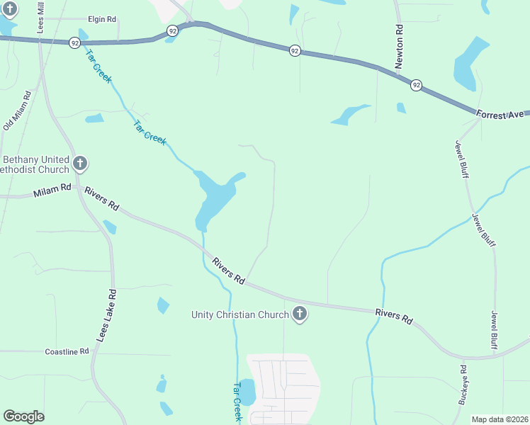 map of restaurants, bars, coffee shops, grocery stores, and more near 455 Rivers Road in Fayetteville