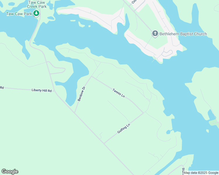 map of restaurants, bars, coffee shops, grocery stores, and more near 5175-5183 Tennis Lane in Summerton