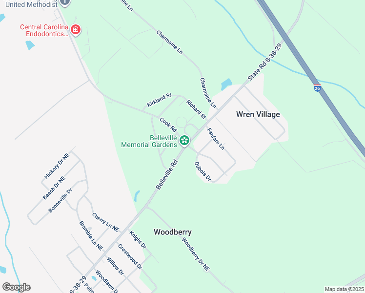 map of restaurants, bars, coffee shops, grocery stores, and more near 2891 State Road S-38-29 in Orangeburg