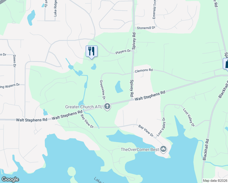 map of restaurants, bars, coffee shops, grocery stores, and more near 8334 Greenview Drive in Jonesboro
