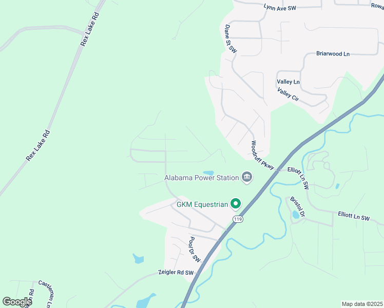 map of restaurants, bars, coffee shops, grocery stores, and more near 6790 Southern Trace Circle in Leeds