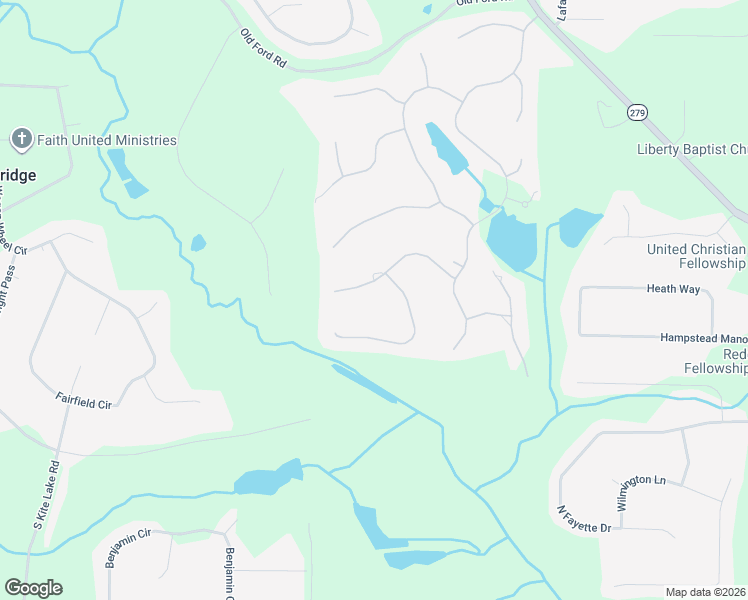 map of restaurants, bars, coffee shops, grocery stores, and more near 255 Morning Springs Walk in Fayetteville