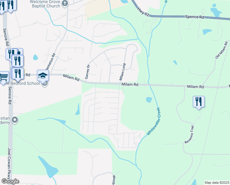map of restaurants, bars, coffee shops, grocery stores, and more near 350 Hillcrest Avenue in Fayetteville