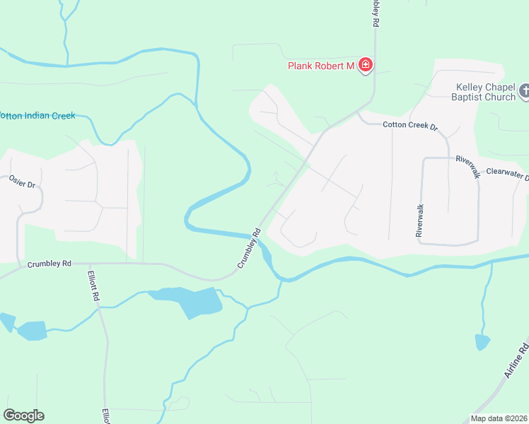 map of restaurants, bars, coffee shops, grocery stores, and more near 1261 Crumbley Road in McDonough