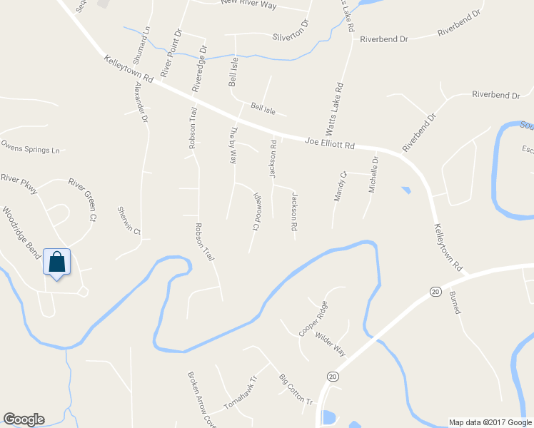map of restaurants, bars, coffee shops, grocery stores, and more near 1311 Idlewood Court in McDonough