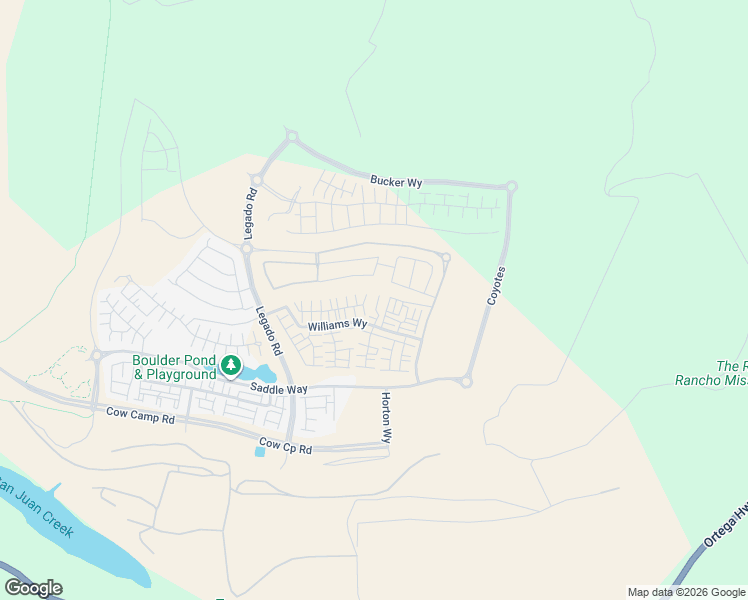 map of restaurants, bars, coffee shops, grocery stores, and more near Unnamed Road in San Juan Capistrano