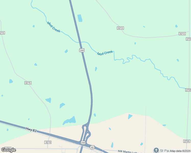 map of restaurants, bars, coffee shops, grocery stores, and more near 636 U.S. 259 in De Kalb