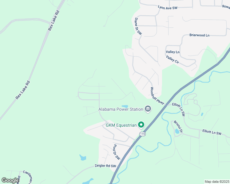 map of restaurants, bars, coffee shops, grocery stores, and more near 6790 Southern Trace Cir in Leeds