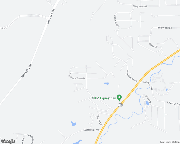 map of restaurants, bars, coffee shops, grocery stores, and more near 6762 Southern Trace Circle in Leeds