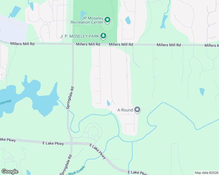 map of restaurants, bars, coffee shops, grocery stores, and more near 170 Hunt Ridge Drive in Stockbridge