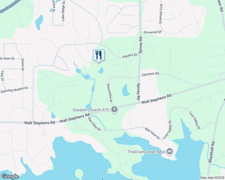 map of restaurants, bars, coffee shops, grocery stores, and more near 8334 Greenview Drive in Jonesboro