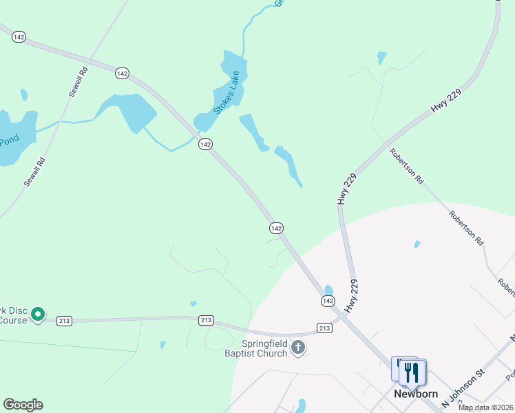 map of restaurants, bars, coffee shops, grocery stores, and more near 0 Georgia 142 in Covington