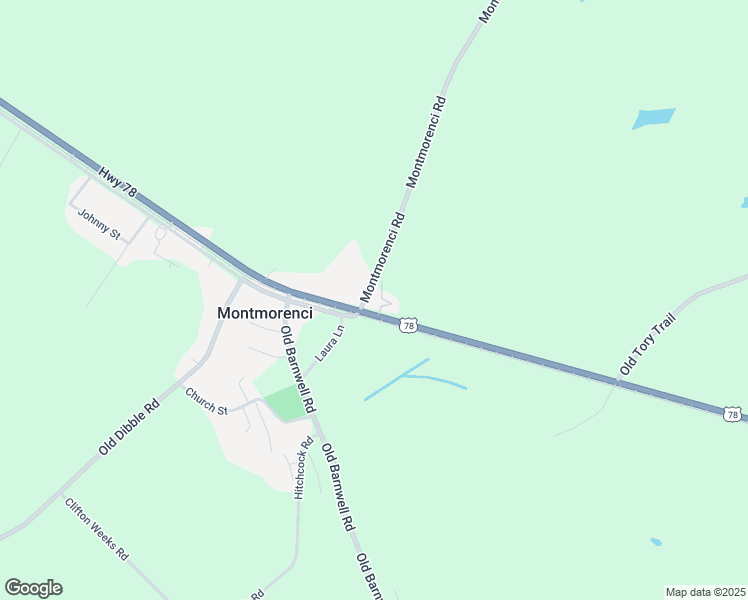 map of restaurants, bars, coffee shops, grocery stores, and more near in Montmorenci