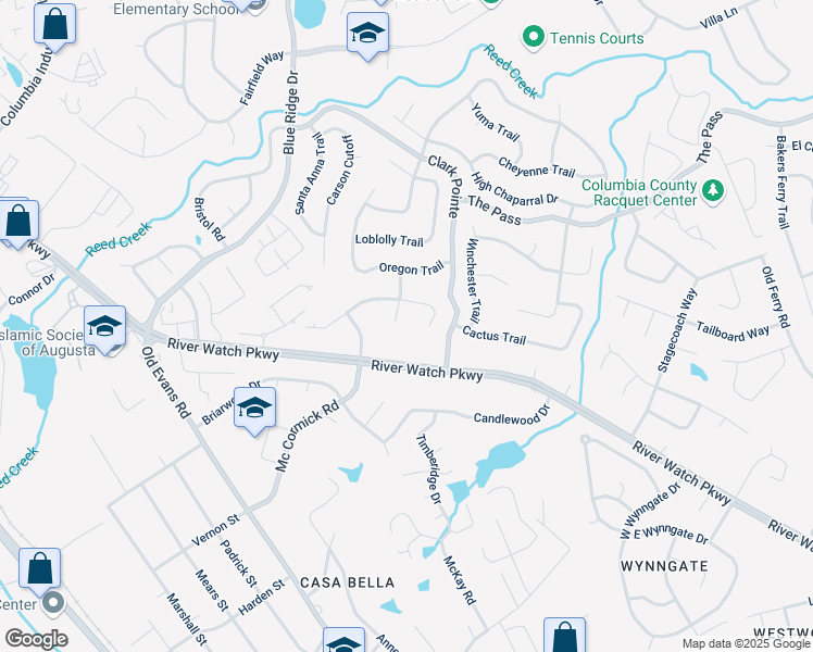 map of restaurants, bars, coffee shops, grocery stores, and more near 4036 Danielle Drive in Martinez