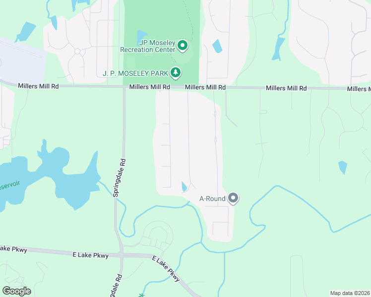 map of restaurants, bars, coffee shops, grocery stores, and more near 130 Hunt Ridge Drive in Stockbridge