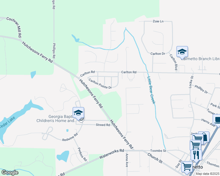 map of restaurants, bars, coffee shops, grocery stores, and more near 818 Carlton Pointe Terrace in Palmetto