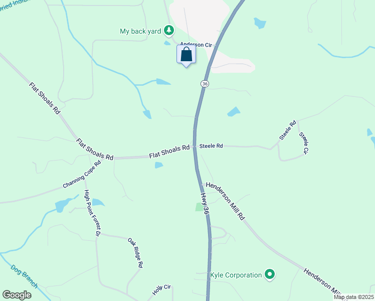 map of restaurants, bars, coffee shops, grocery stores, and more near 11906 Georgia 36 in Covington