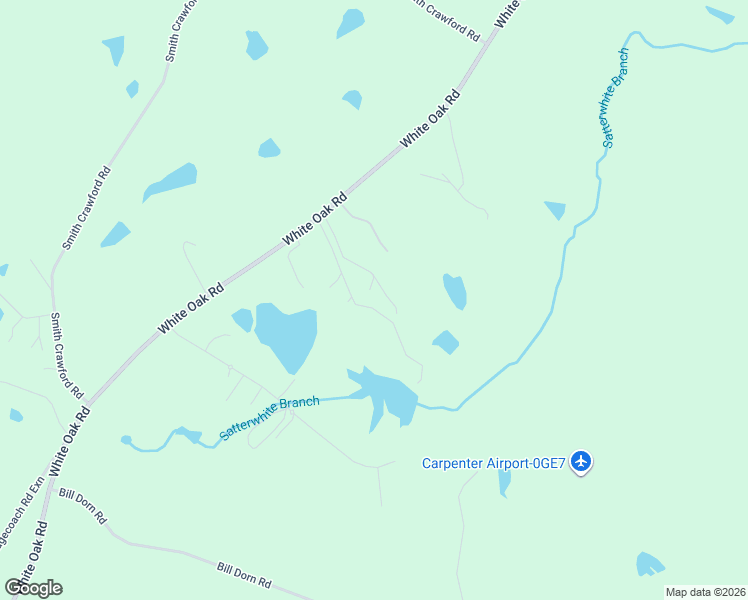 map of restaurants, bars, coffee shops, grocery stores, and more near 5130 White Oak Road in Appling