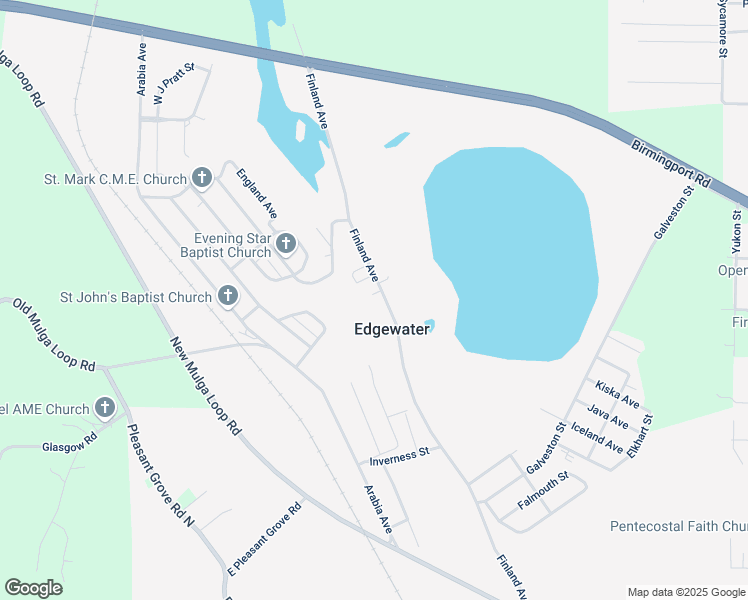 map of restaurants, bars, coffee shops, grocery stores, and more near 7213 Finland Avenue in Birmingham