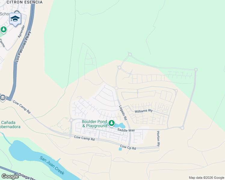 map of restaurants, bars, coffee shops, grocery stores, and more near 1341 Roots Way in Mission Viejo