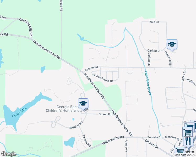 map of restaurants, bars, coffee shops, grocery stores, and more near 595 Carlton Pointe Drive in Palmetto