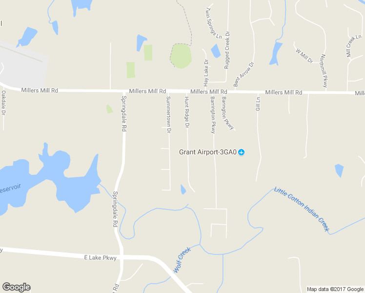 map of restaurants, bars, coffee shops, grocery stores, and more near 130 Hunt Ridge Drive in Stockbridge