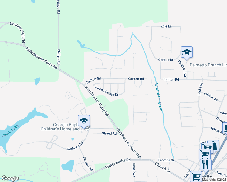 map of restaurants, bars, coffee shops, grocery stores, and more near 816 Carlton Pointe Terrace in Palmetto