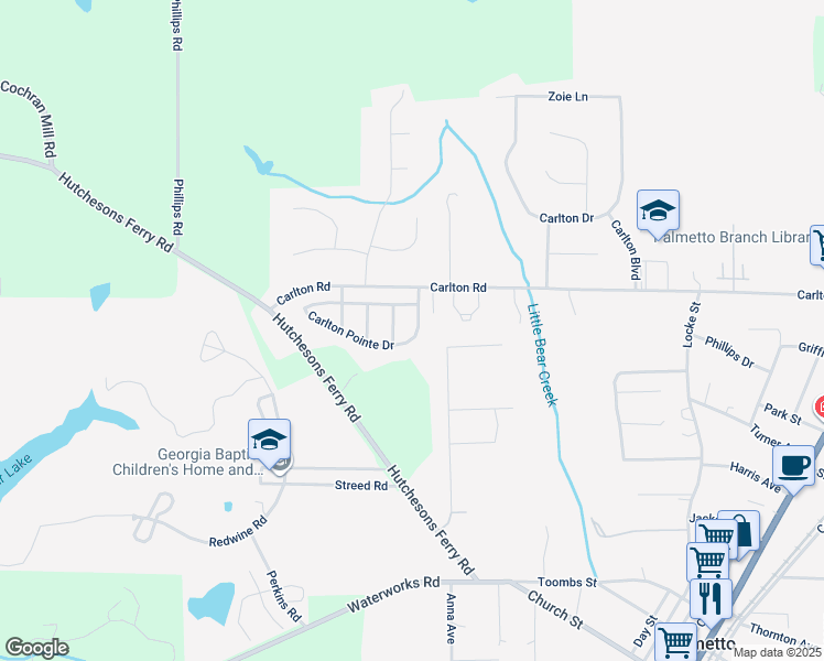 map of restaurants, bars, coffee shops, grocery stores, and more near 658 Carlton Pointe Drive in Palmetto
