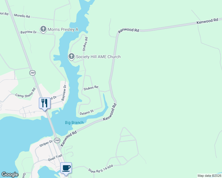 map of restaurants, bars, coffee shops, grocery stores, and more near 1758 Kenwood Road in Manning
