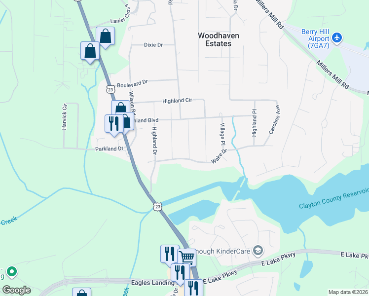 map of restaurants, bars, coffee shops, grocery stores, and more near 15 Forest Road in Stockbridge