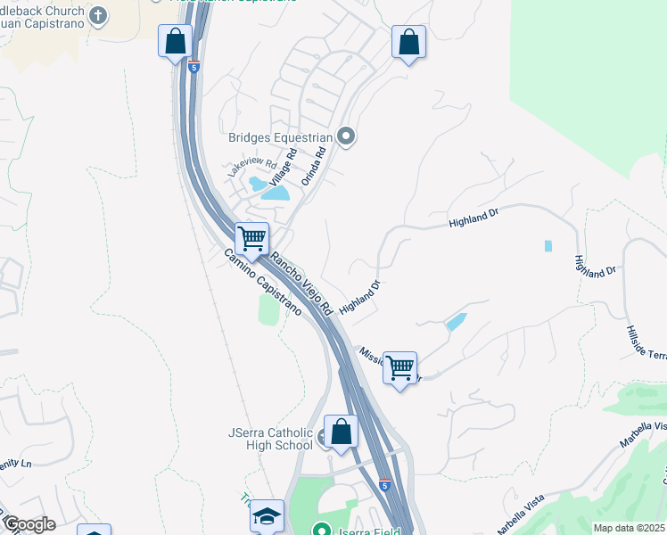 map of restaurants, bars, coffee shops, grocery stores, and more near 29941 Imperial Drive in San Juan Capistrano