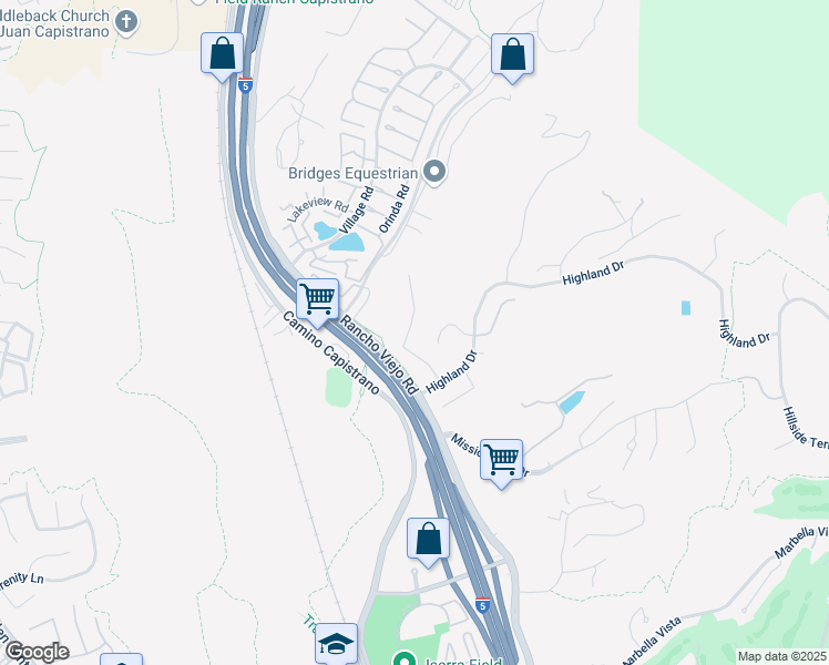 map of restaurants, bars, coffee shops, grocery stores, and more near 29941 Imperial Drive in San Juan Capistrano