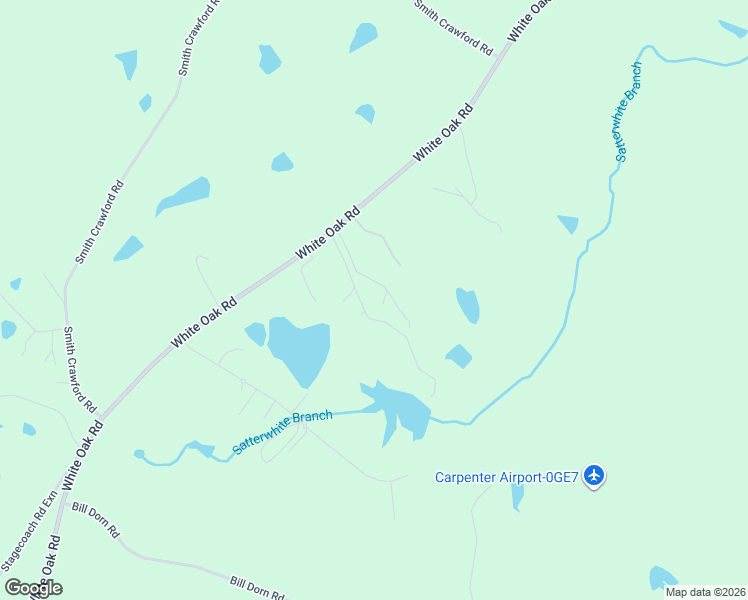 map of restaurants, bars, coffee shops, grocery stores, and more near 5130 White Oak Road in Appling