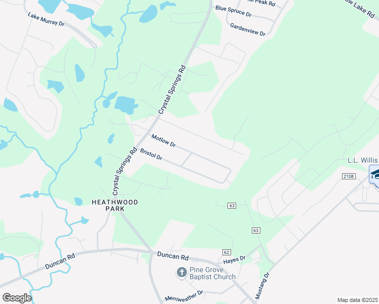 map of restaurants, bars, coffee shops, grocery stores, and more near 260 Motlow Drive in Graniteville