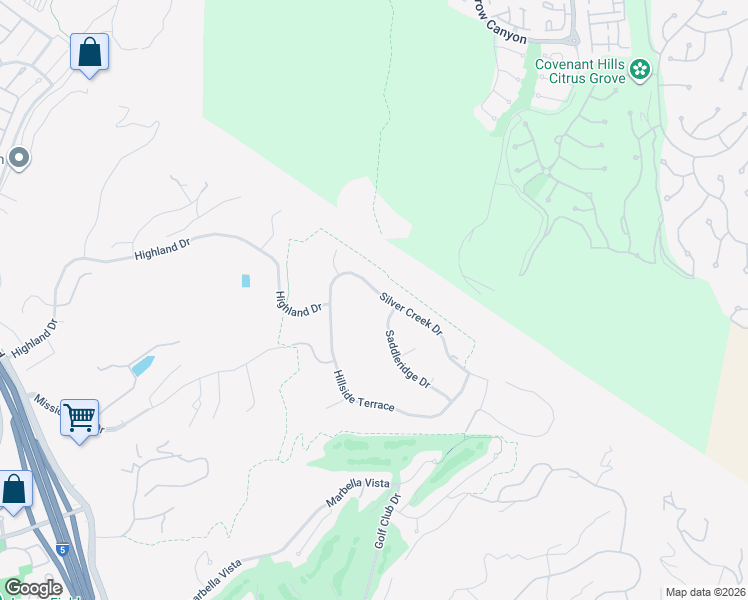 map of restaurants, bars, coffee shops, grocery stores, and more near 27422 Silver Creek Drive in San Juan Capistrano