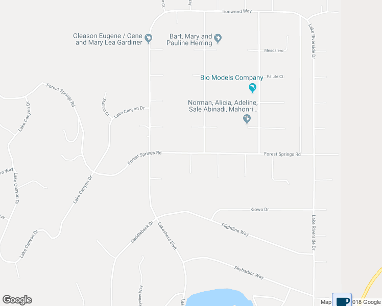 map of restaurants, bars, coffee shops, grocery stores, and more near Forest Springs Road in Riverside County