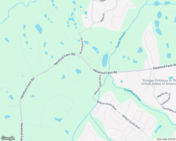 map of restaurants, bars, coffee shops, grocery stores, and more near 5058 Hereford Farm Road in Evans
