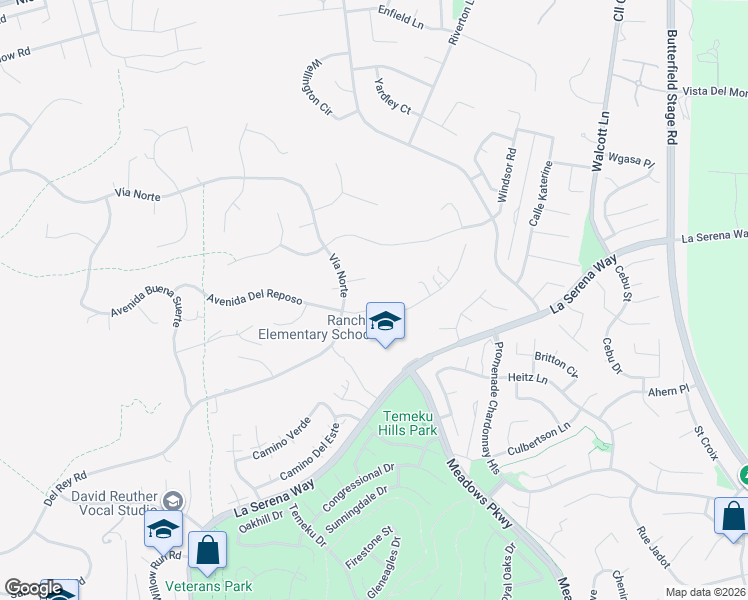 map of restaurants, bars, coffee shops, grocery stores, and more near in Temecula