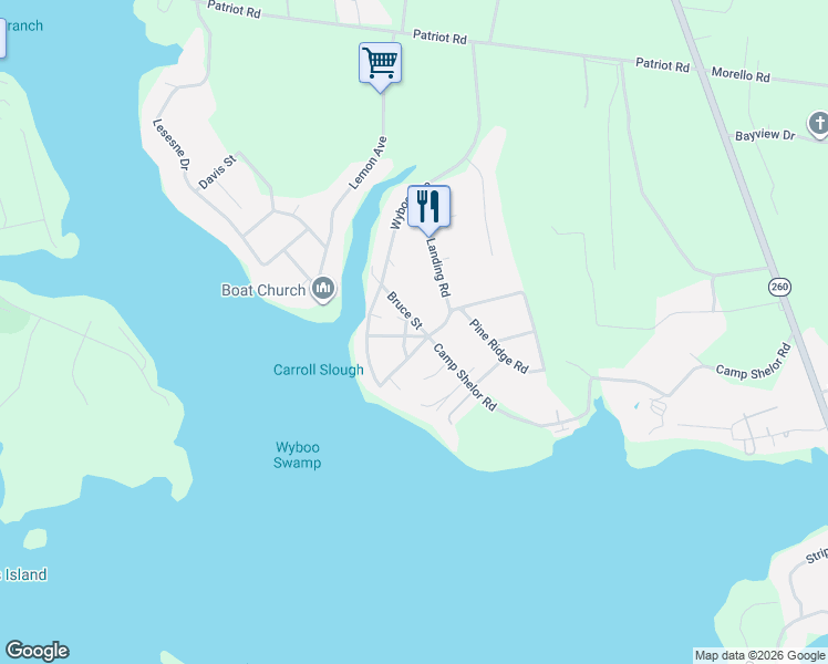 map of restaurants, bars, coffee shops, grocery stores, and more near 1125 Arc Avenue in Manning