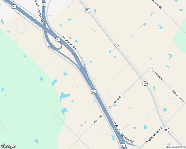 map of restaurants, bars, coffee shops, grocery stores, and more near 7216 U.S. 287 Access Road in Bowie